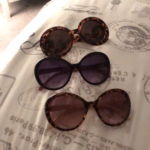 3 pair of sunglasses! 2 are Betsy Johnson!